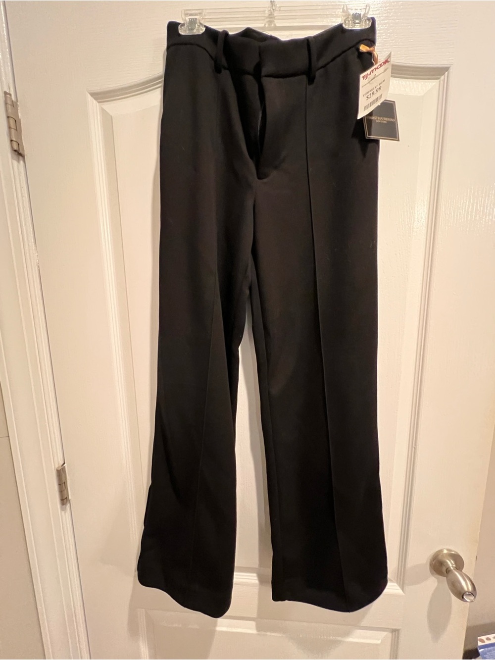 T.J.Maxx Black Wide-Leg Dress Pants